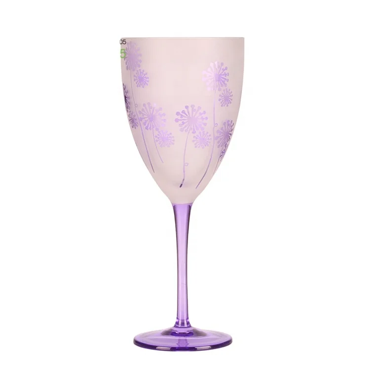 Custom Stemmed Wine Glass Colored Spray Painted Wine Glass Goblet Creative Hand Painting Red Wine Glasses