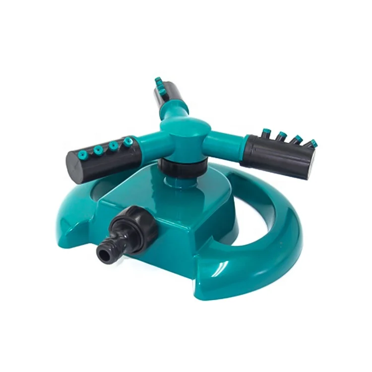 360 degrees automatic three rotating Lawn Water Sprinkler Automatic fork sprinkler for garden watering