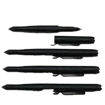 2017 new tactical pen with led flashlight , promotional self defense pen with logo