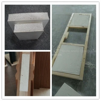 
Onekin lightweight fire ban door core 100% asbestos free easy construction mgo foamed panel 30~50mm thickness 
