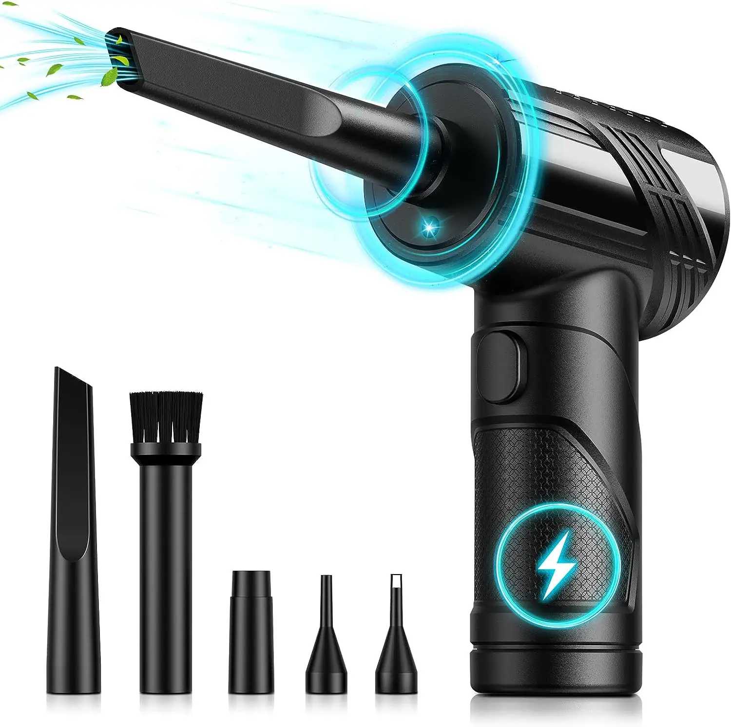 ODM Electric Air Duster 51000RPM Cordless Compressed Cleaner Dust Air Blower Gun for PC Computer Keyboard Air Duster Gun