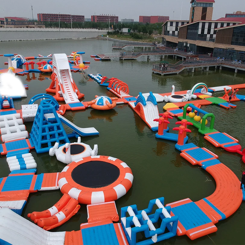 
 Удивительный гигантский наружный мобильный коммерческий огромный надувной плавающий аквапарк для игр оборудование для игр продукция игровая площадка  