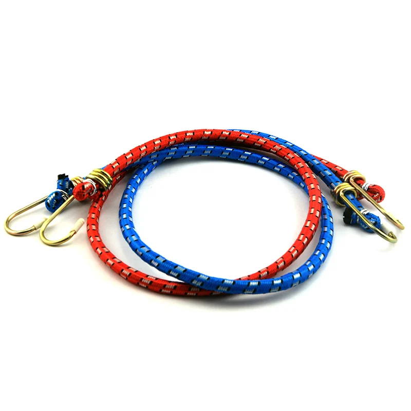 8mm 10mm 12mm rubber luggage straps with metal hook