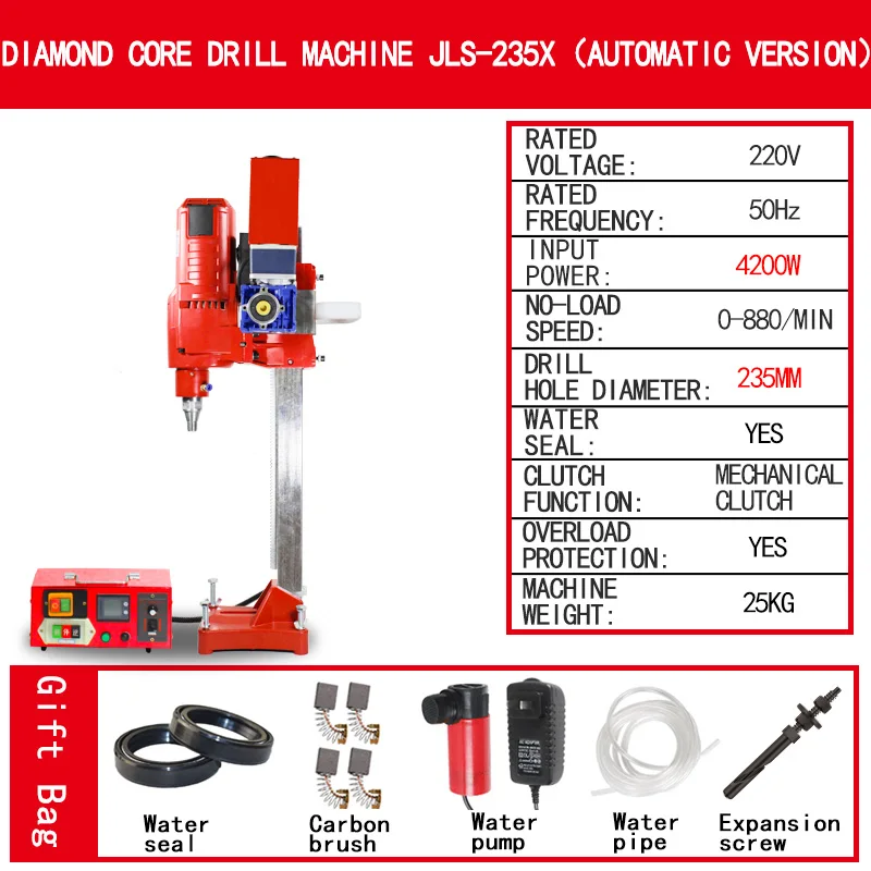 
Diamond core drill machine JLS-235, manual version 