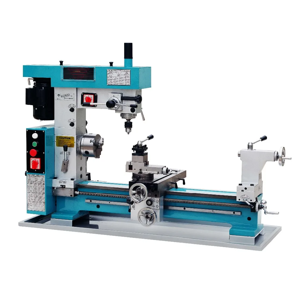 3 In 1 Mill Drill Combo HQ800 Mini  Machine metal lathe cnc milling machine 3 axis