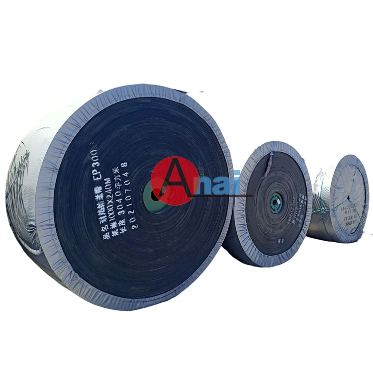 High Abrasive 4Ply EP630 Fabric Conveyor Belt Stone Crusher Rubber Conveyor Belt