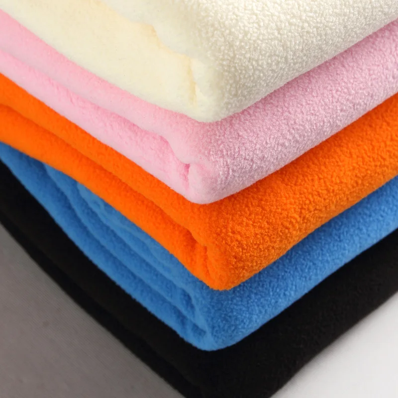 Factory direct sale multicolor optional brushed polyester polar velvet fleece fabric for garment
