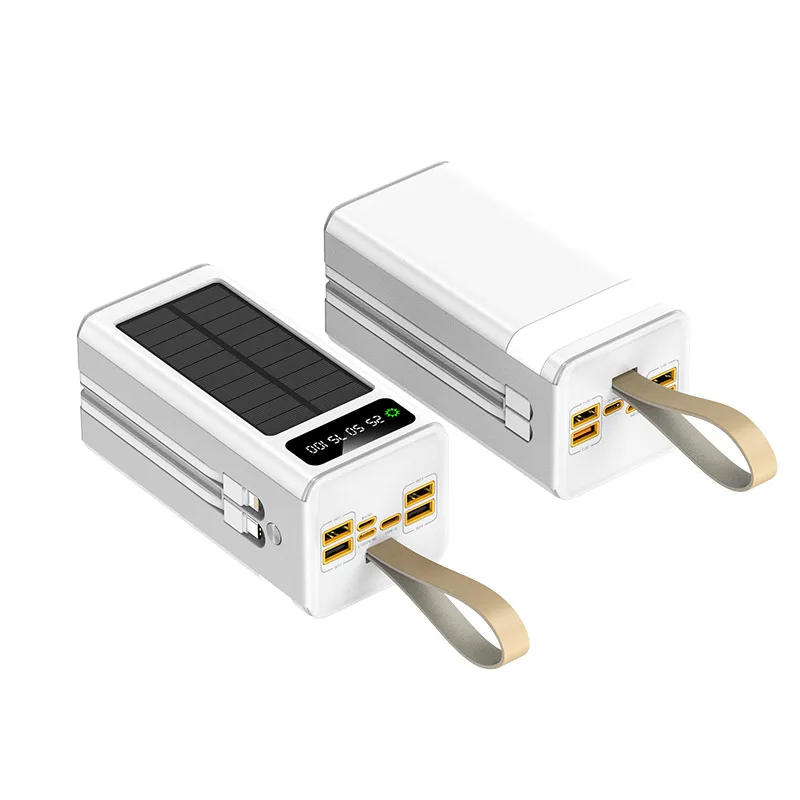 solar power bank 30000mah 40000mah 50000mah 60000mah laptop power bank power banks station PD quick charge 22.5w output