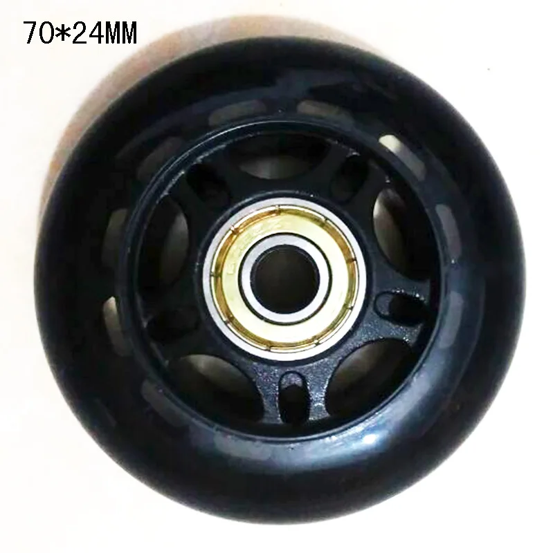 80mm Inline Skate Wheels 72mm 76mm 80mm White PU Wheels Indoor Outdoor Roller Hockey wheels