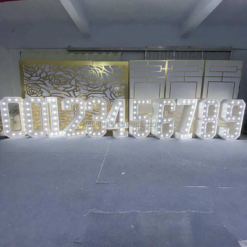 led electronic signs birthday party giant 4ft 5ft marquee love letters light up number for wedding decoration event props