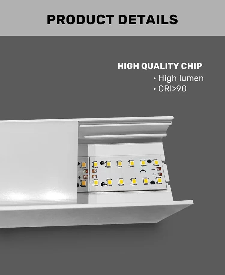 DNG Factory Supermarket School Office Shop 25W 45W 1200mm Explosion Proof Wholesale Ceiling Hanging Linear Led Light