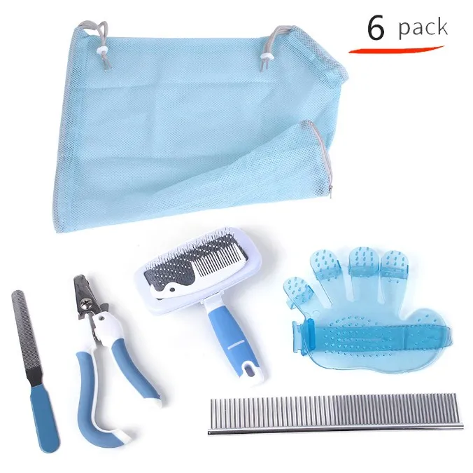 Wholesale Professional Stainless Steel Dog Grooming Scissors Set Pet Hairdressing Scissor Straight Thinning Grooming Trimmer