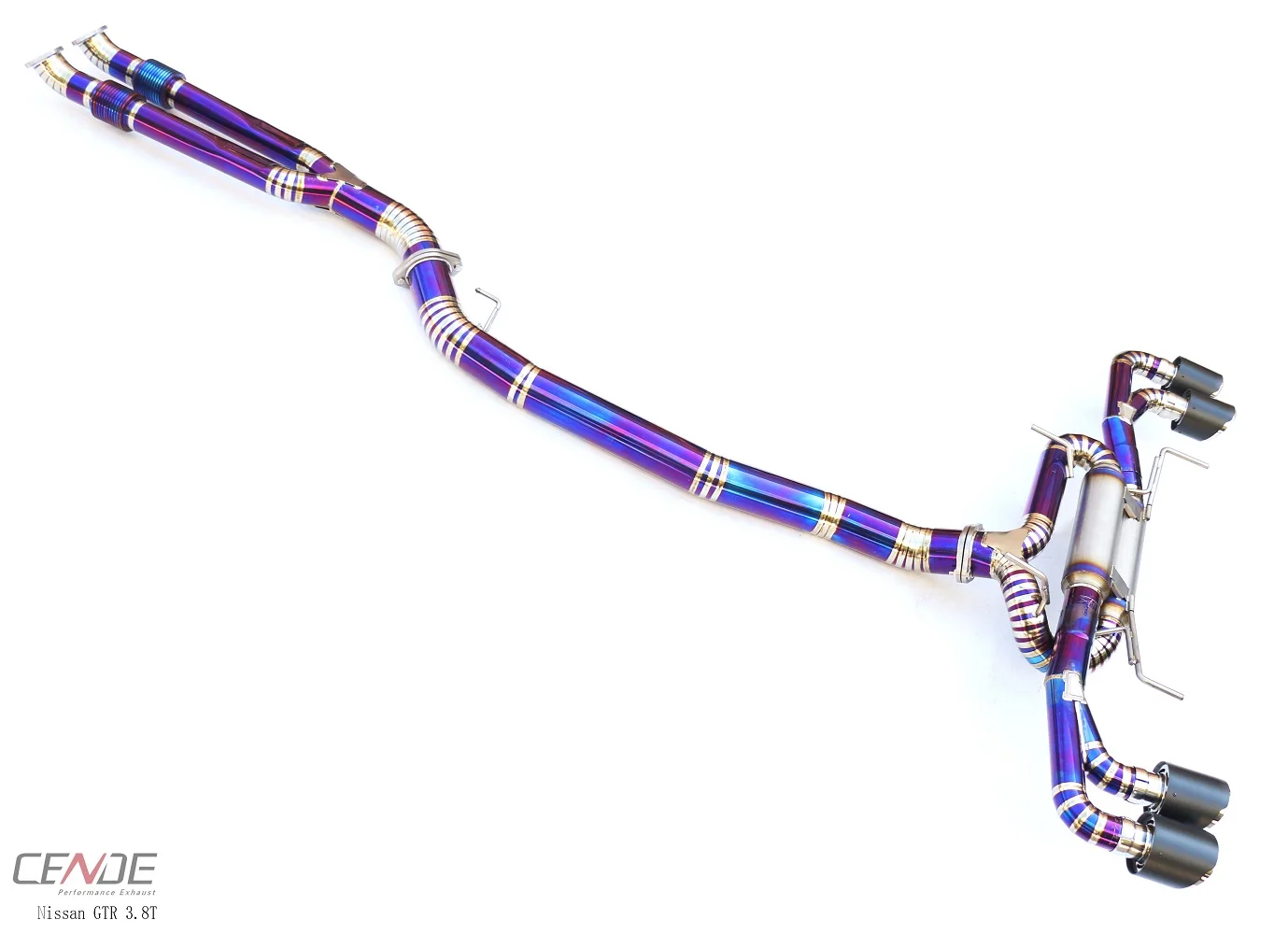 CENDE New Design Titaniem Y Pipe + Catback Exhaust Straight Pipe for Nissan GTR