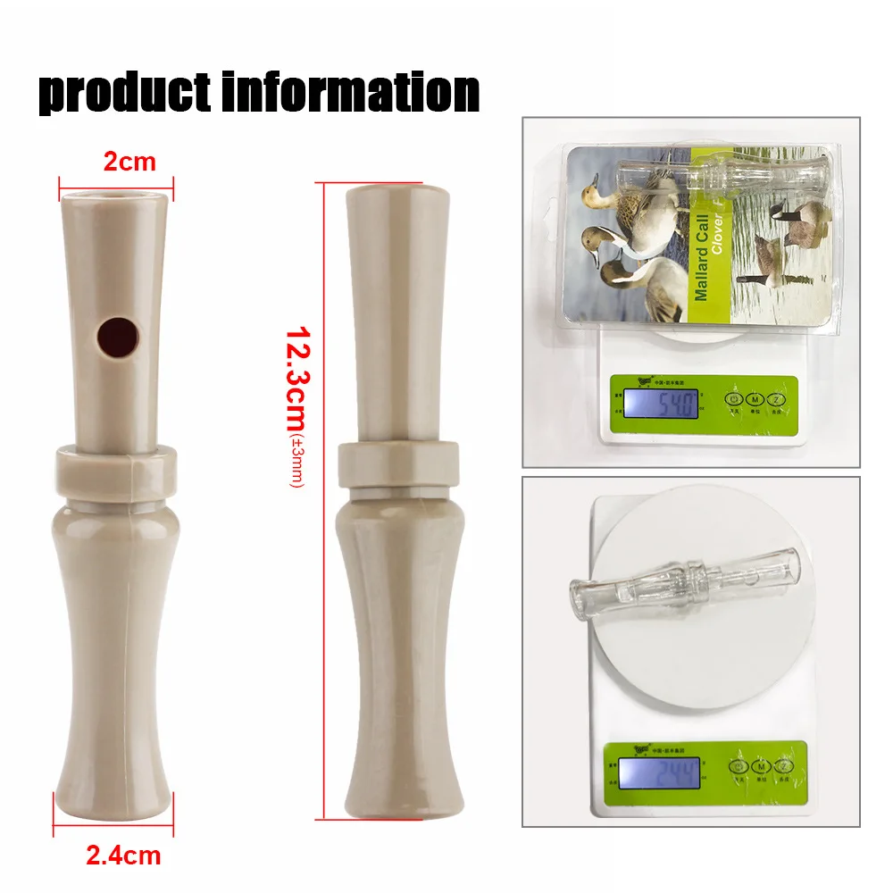 Hunting Mallard Duck Call Outdoor Whistle Duck Voice Trap Whistle for Hunters High Quality Decoy Sounds