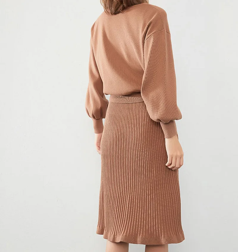 Шелковое кашемировое платье Кардиган Куртка комплект из двух предметов