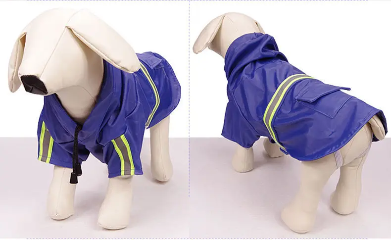 Amazon Hot Sell Rainproof dog jacket Pet Out Raincoat during rainy season dog raincoat