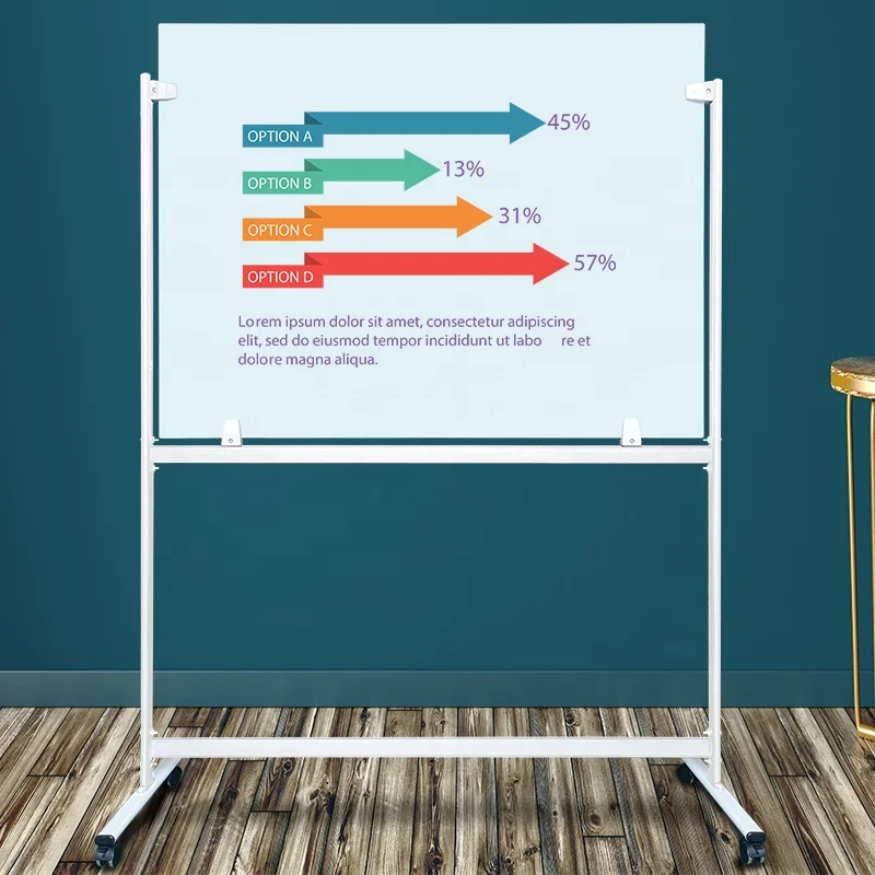Good Magnetic Tempered Glass whiteboard  stand for office and school