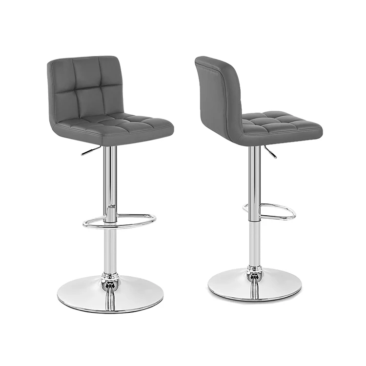 Adjustable Bar Stool  for Kitchen Counter with Heavy Duty Base