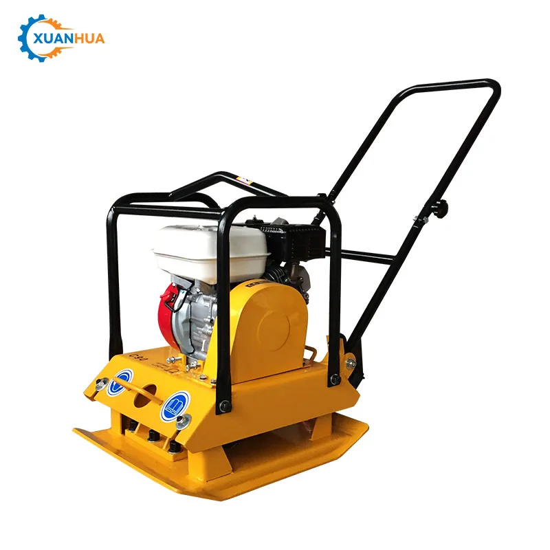 electric dynamic vibratory forward and reverse soil floor plate compactor machine