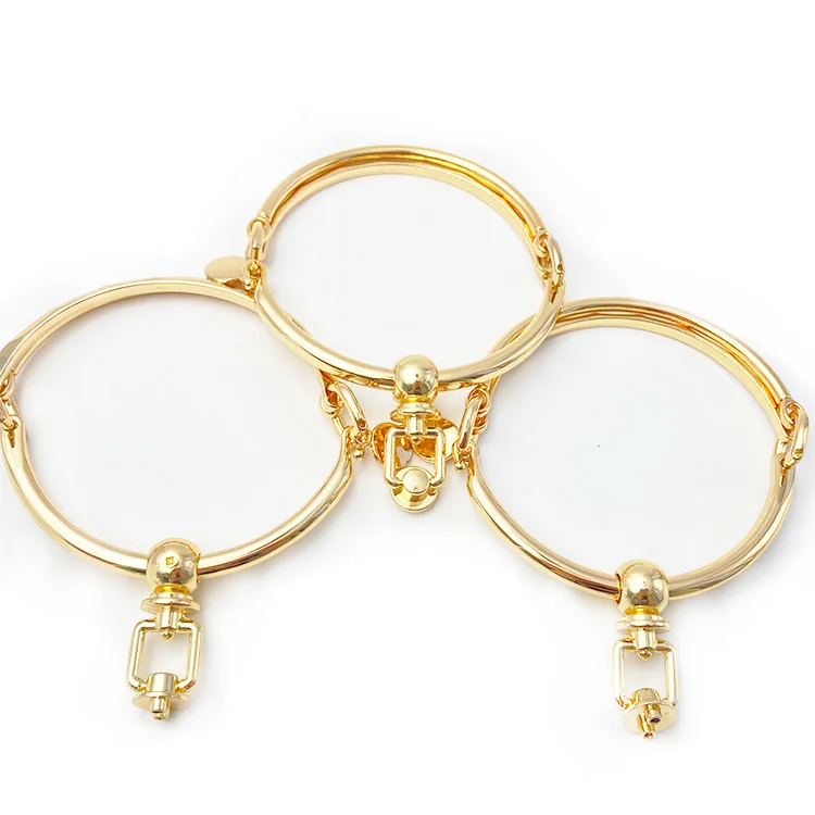 Zinc Alloy Handbags Bags and Hardware Accessories Round Metal Handle Packaging Bag Hardware Handle