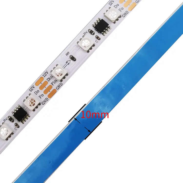WS2811IC505012V60LED/m с точкой останова непрерывная Адресуемая внешняя программируемая Пиксельная гоночная лошадь плавный полноцветный свет