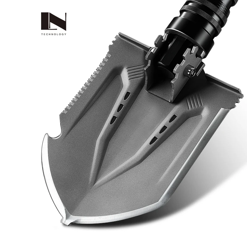 
Outdoor Folding Military Survival Multifunctional Camping Tool Shovel Spade Folding Garden Camping Shovel 