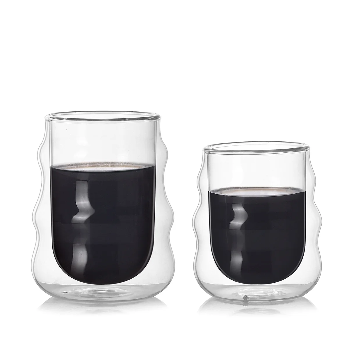 Термоочки для эспрессо с двойными стенками изоляционная стеклянная чашка чая и сока