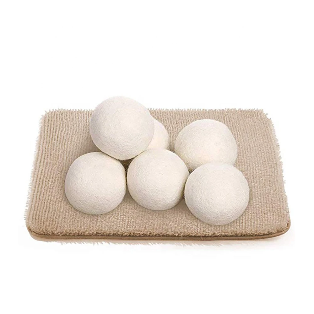 Wool dryer ball 100% wool Tumble Felt Dryer Decoration Wool Ball,6 Pack XL Laundry Balls