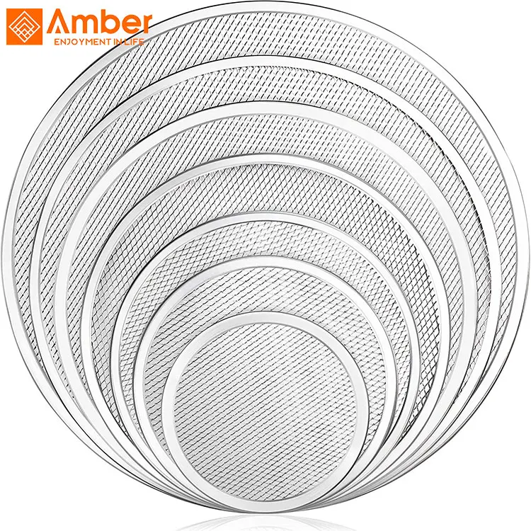 Коммерческий Grade10-Inch бесшовная алюминиевая сетка для пиццы