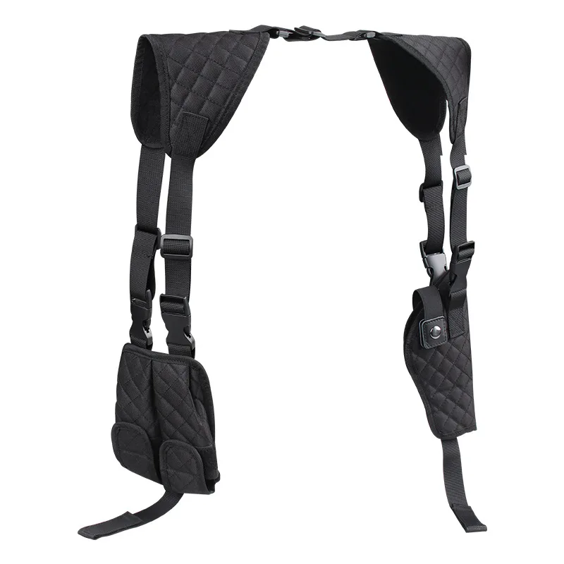 Outdoor Tactical Multifunctional Underarm Holster Double Clip Bag With Quick Pull Feature  for Hunting Accessories