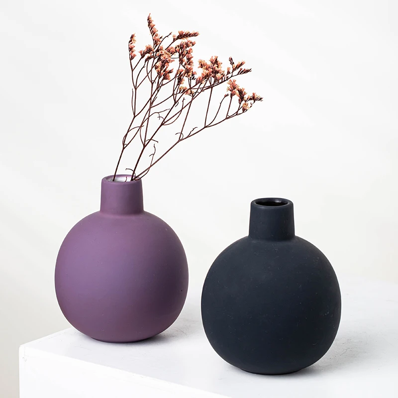Yuanwang Modern Vases Decor Mini Ceramic Vase Decoration Maison Ceramic Flower Table Vase