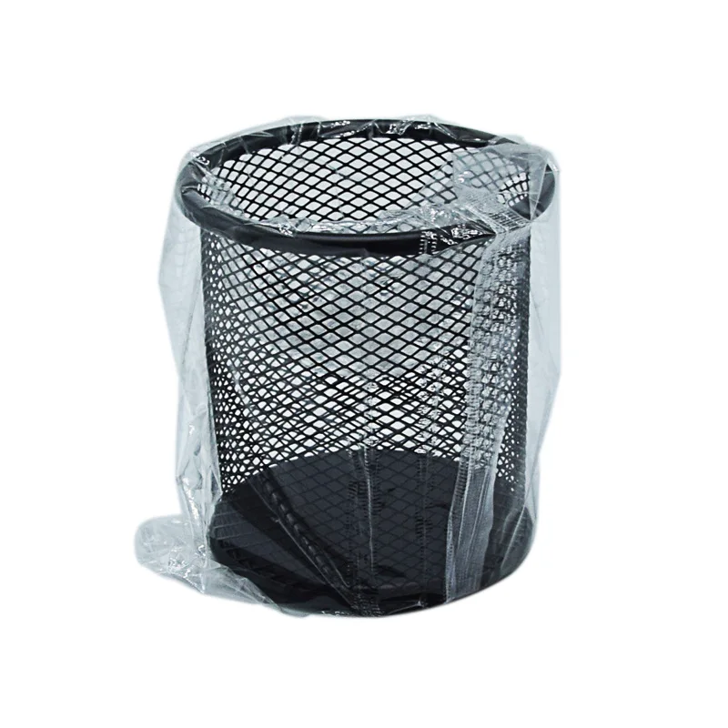 Factory Wholesale Black Desk Office Pen Organizer Clip Holder Round Table Metal Wire Mesh Pencil Cup Pen Holder