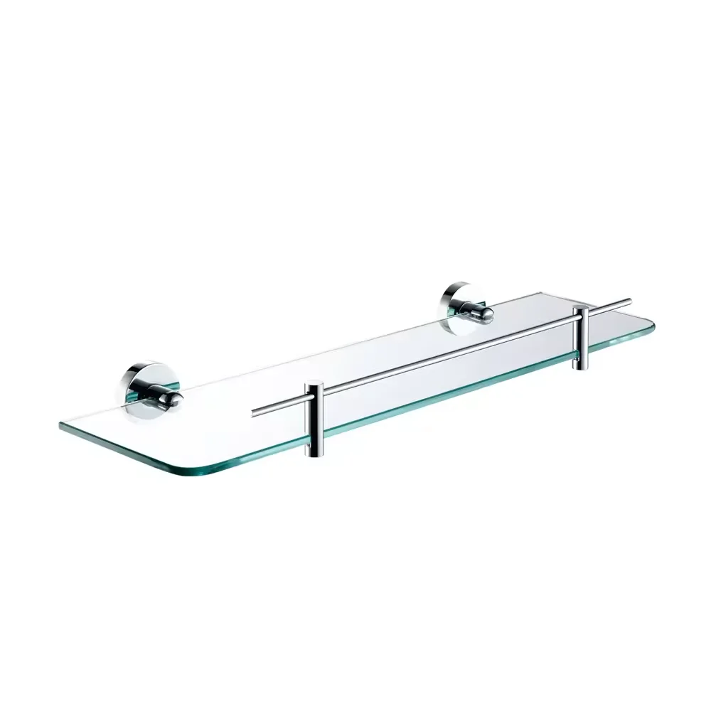 Project Hot Sale Cheap Price 600mm Bathroom Hardware Wall Mounted Glass Shelf Bath Towel Holder