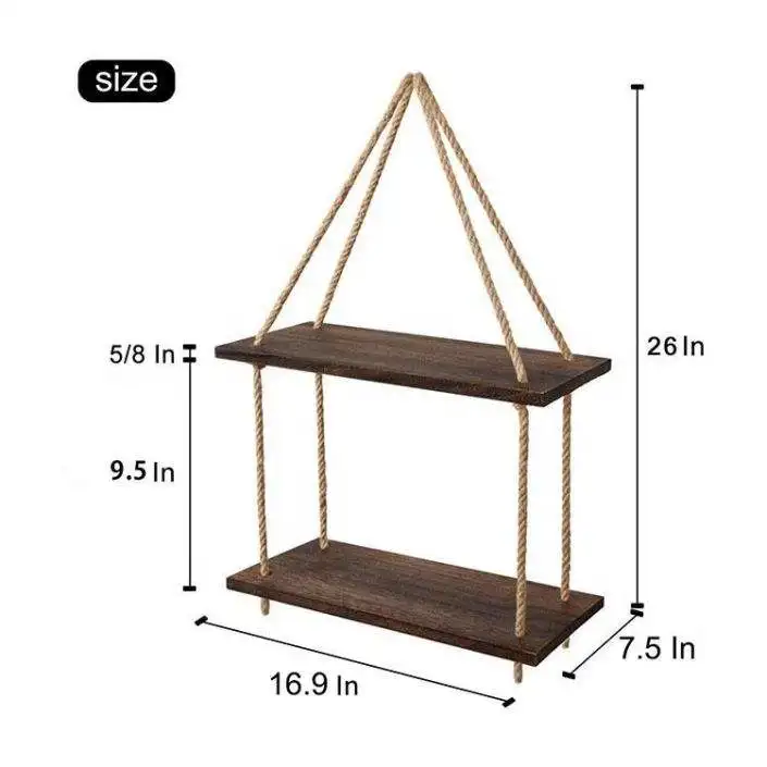 Floating Shelves Wall Shelf  for Bathroom/Kitchen/Bedroom/Living Room Brick Red