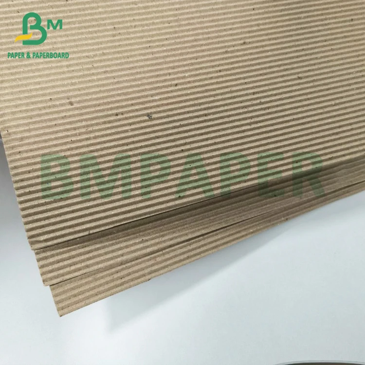 Recyclable Brown Corrugated Cardboard Sheet B Flute E for Shipping Boxes Strong Fluting