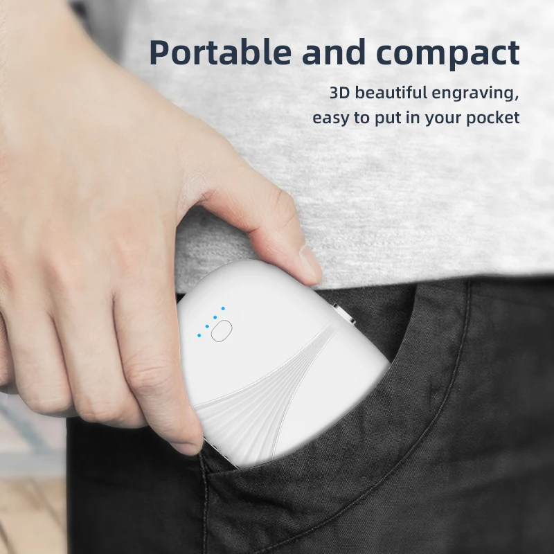 Portable Wireless Magnetic Power bank universal Twins 2 in 1 8000mah magnetic Mini power bank for i-product,type c,micro