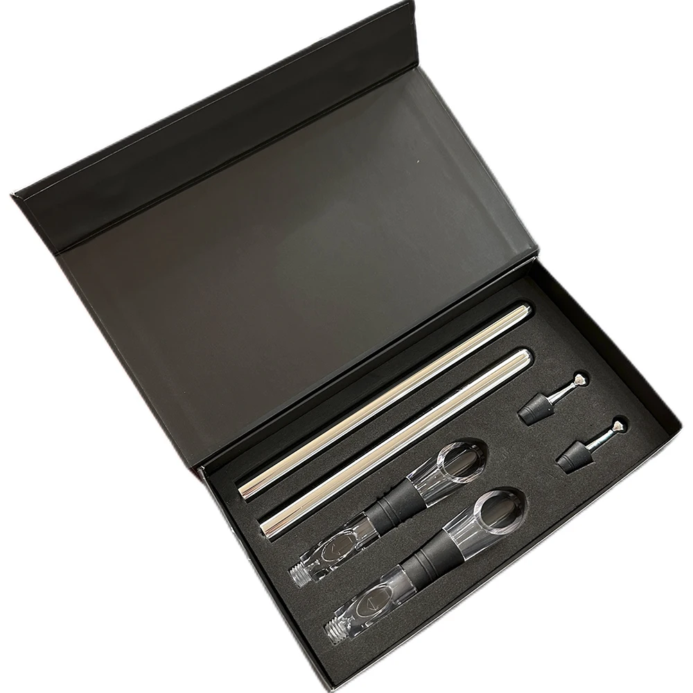 Different size gift box Customization Bar Tools Wine Chiller Stick With Cork