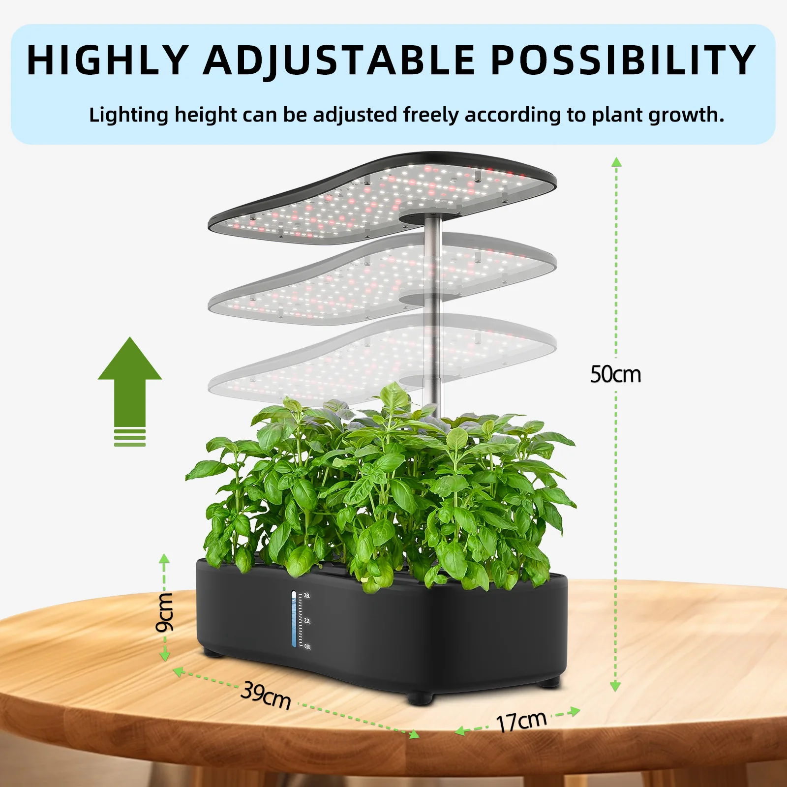 GLPN Full Spectrum Intelligent Plant Growth Kit Hydroponic Planting System aquaponic Growing Kit led Intelligent Planter