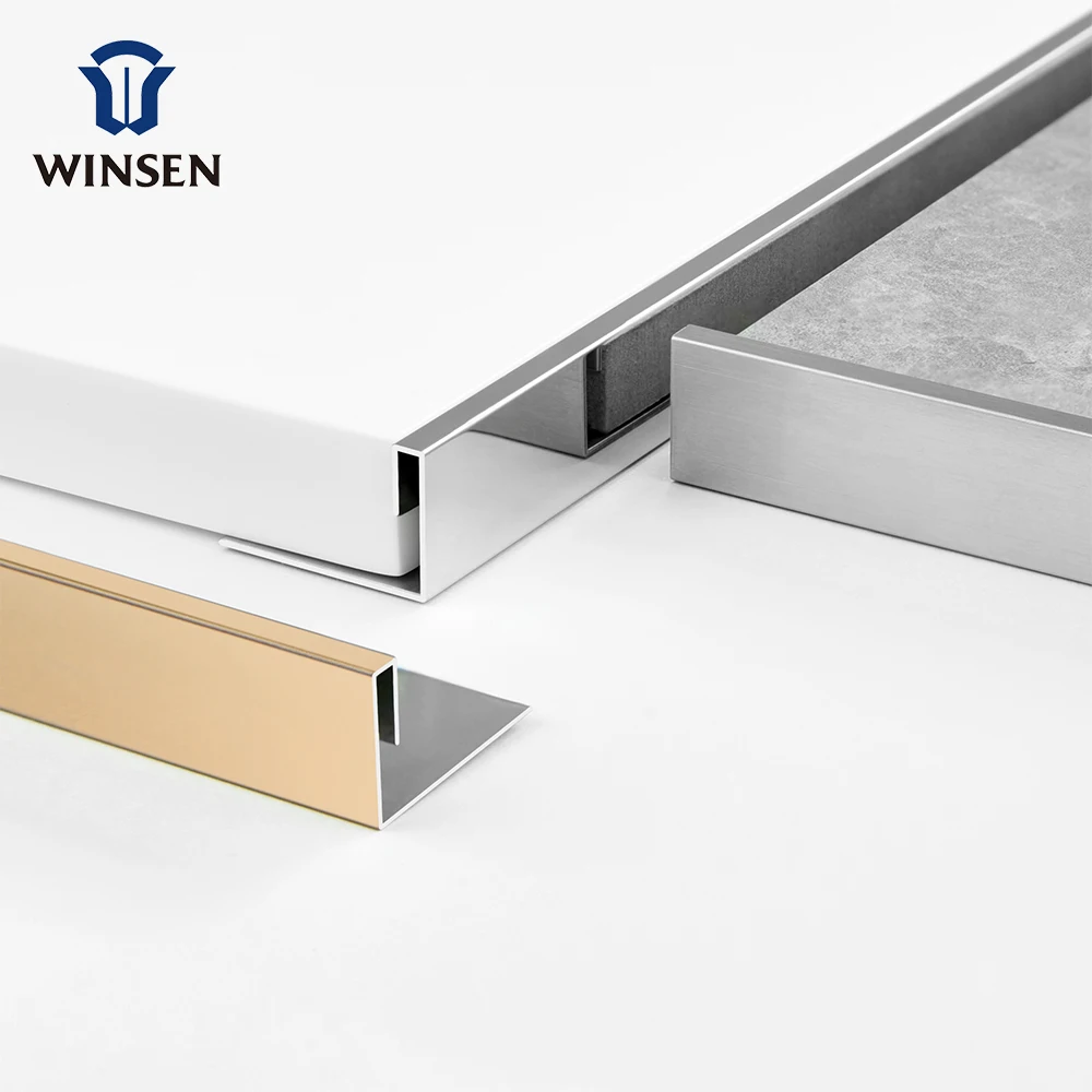 Reliable Factory Winsen Edge For Decoration 304/316 Customized Stainless Steel Shower Tile Edge Trim