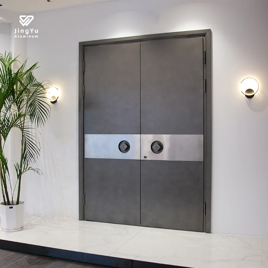 Replacement modern aluminium house simple teak wood wooden main design front for home entrance entry exterior front entry doors