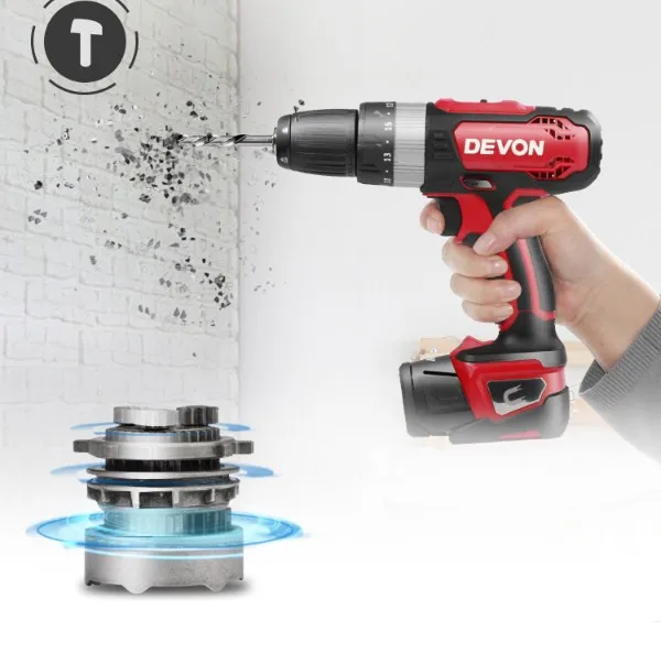 12V lithium electric percussion drill set household battery power drill