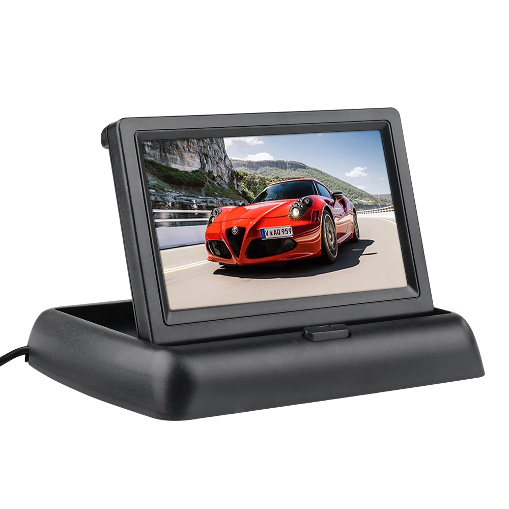 Reversing car monitor TFT LCD high-definition digital screen video input for rearview camera