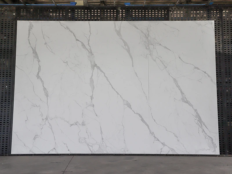 White Polished Glazed Matte Big Slab Floor Tiles Porcelain Ceramic Wall Tiles Sintered Stone for TV Background and Table Top