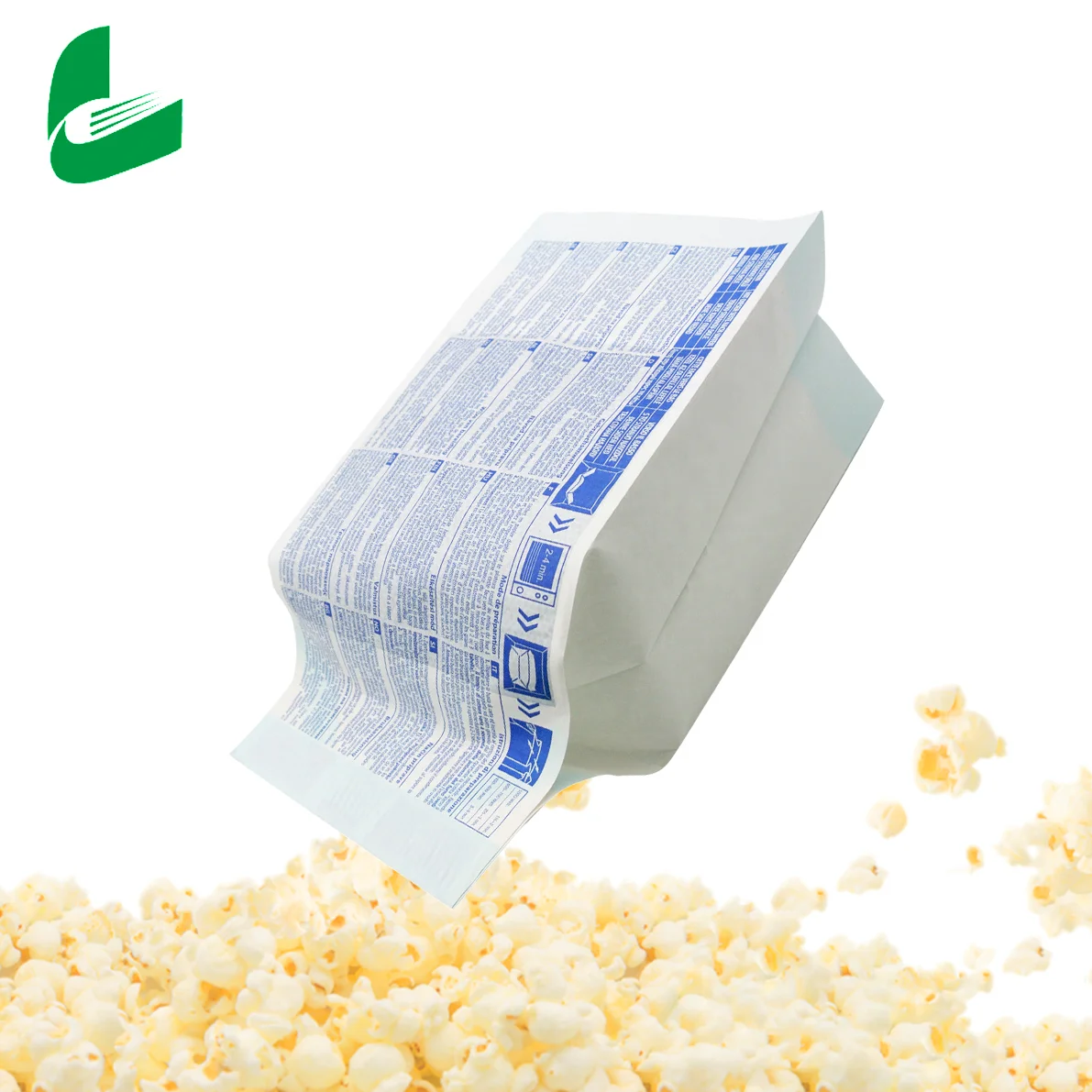 Huafeng  custom logo kraft microwave popcorn  paper bag for food packaging