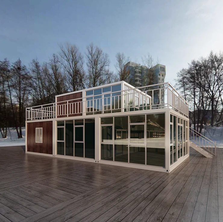 manufacturer container prefab home Combined Swimming Pool above ground a frame modular prefabricated house