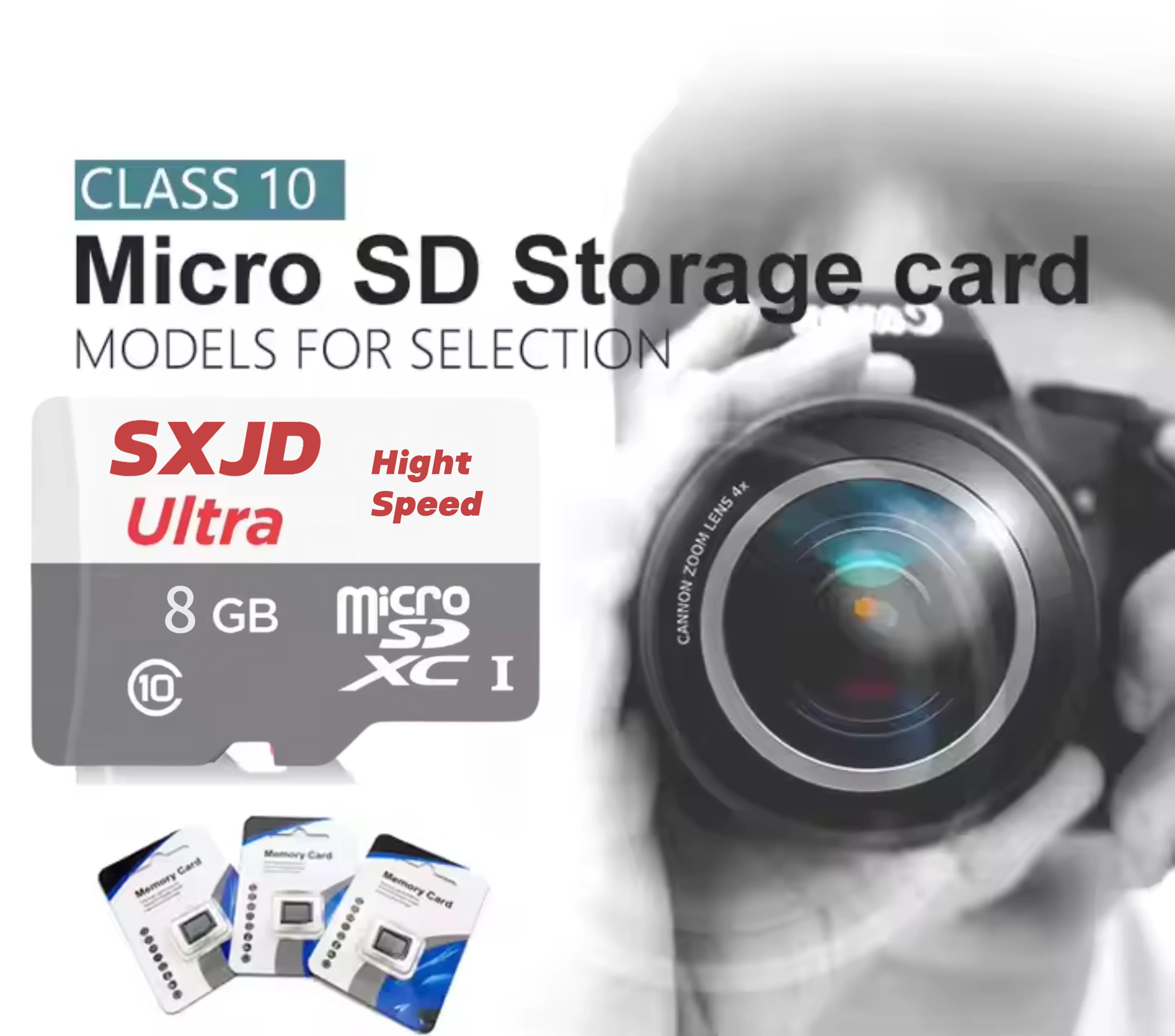 Wholesale high speed C10 U3 V30 mini sd memoria 16gb 32gb 64gb 128gb 256gb TF SD Card 512gb No logo Memory Card and Adapter