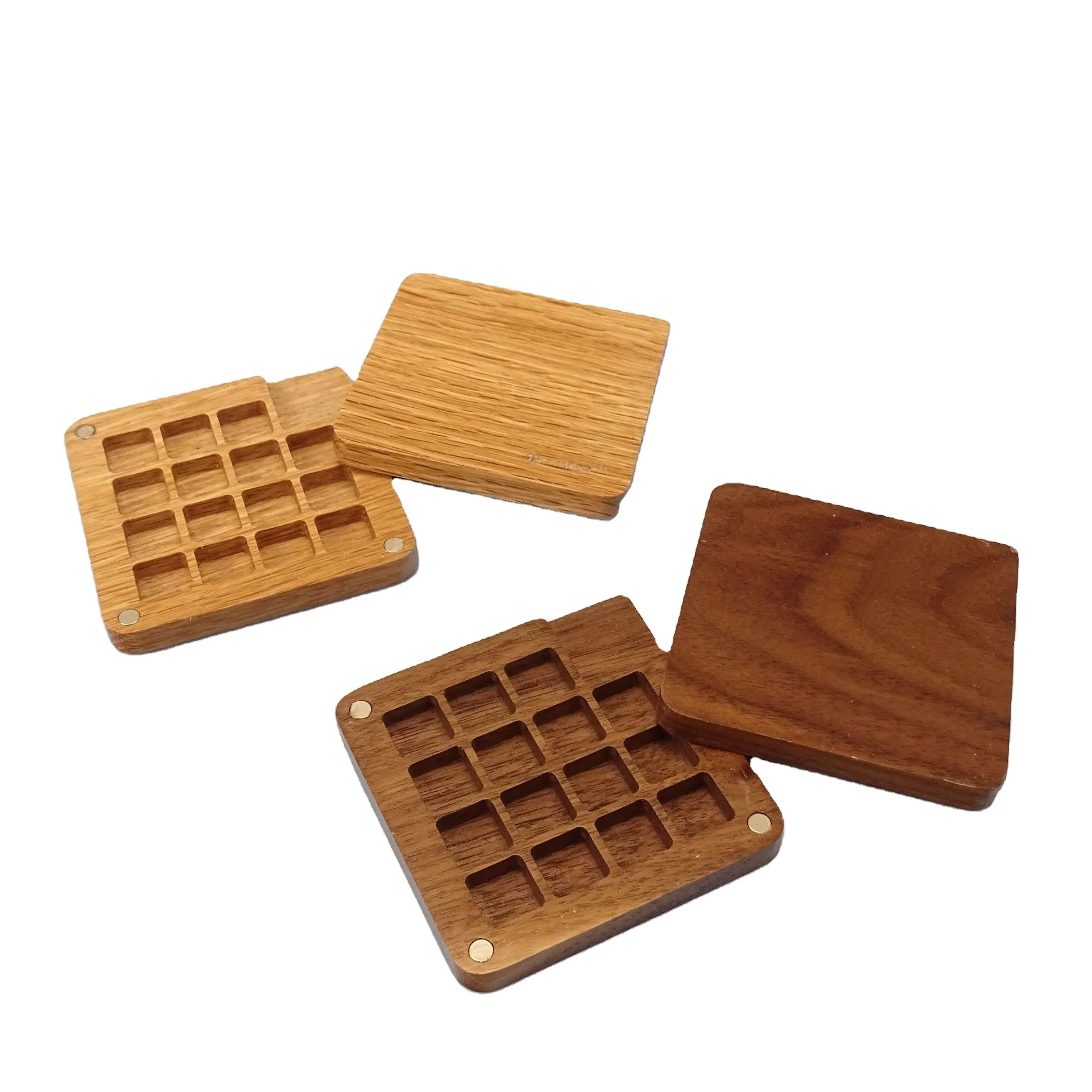 Hot Sale Bamboo Palette Wood Paint Palette Watercolor Paint Watercolor Palette Box