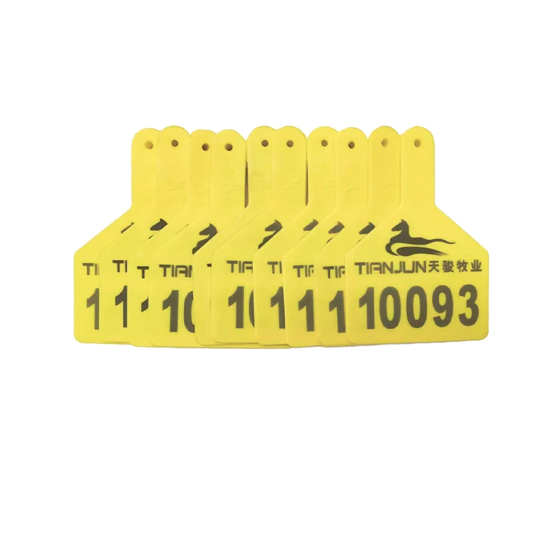 customized print plain ear tag tpu material pig goat sheep livestock animal z type cow cattle ear tag