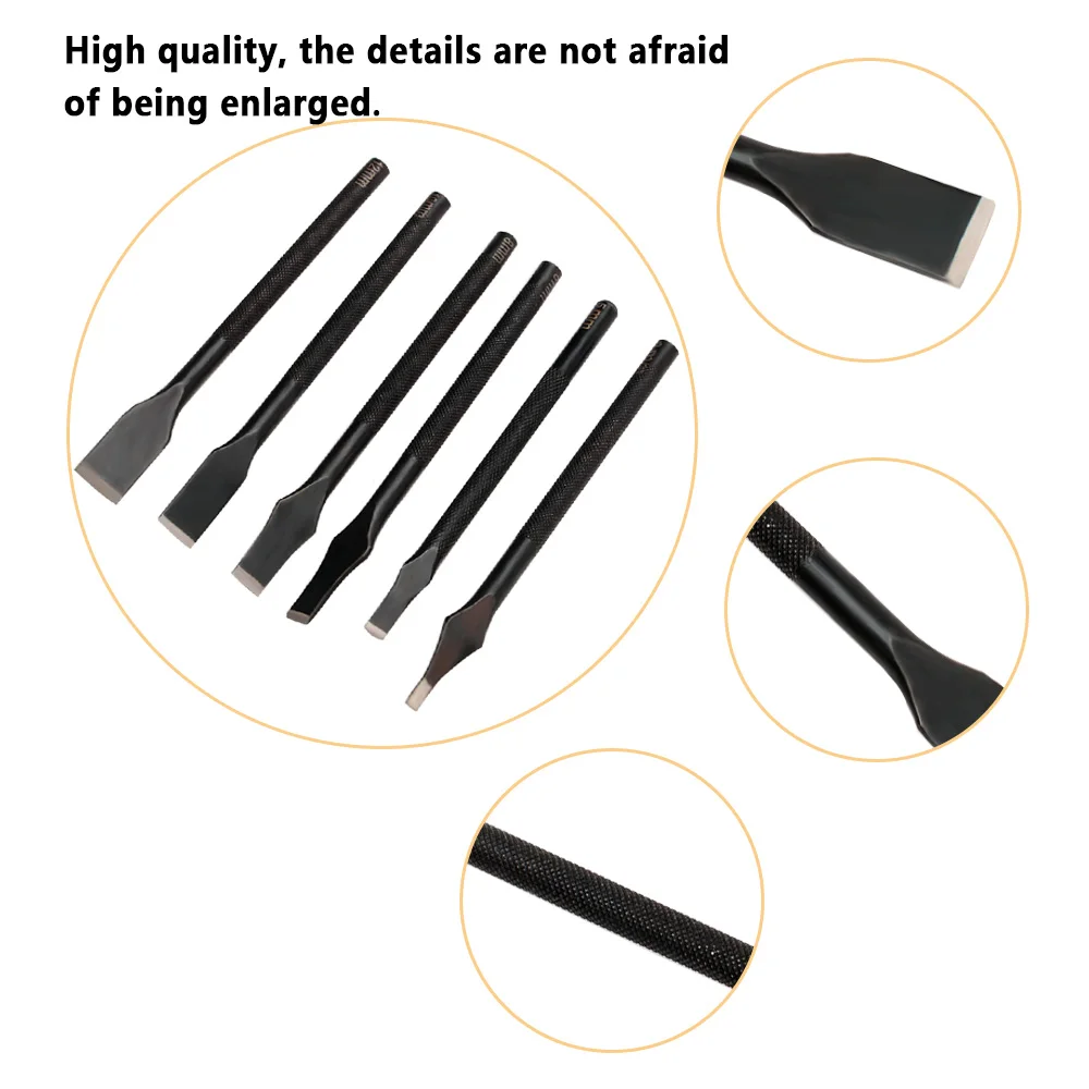 Flat shape 3mm to 12mm Black flower rod cut punch diy leather belt cutting tools