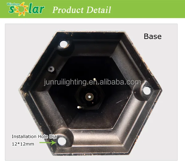 CE Декоративный Солнечный колпачок для наружного освещения столбов